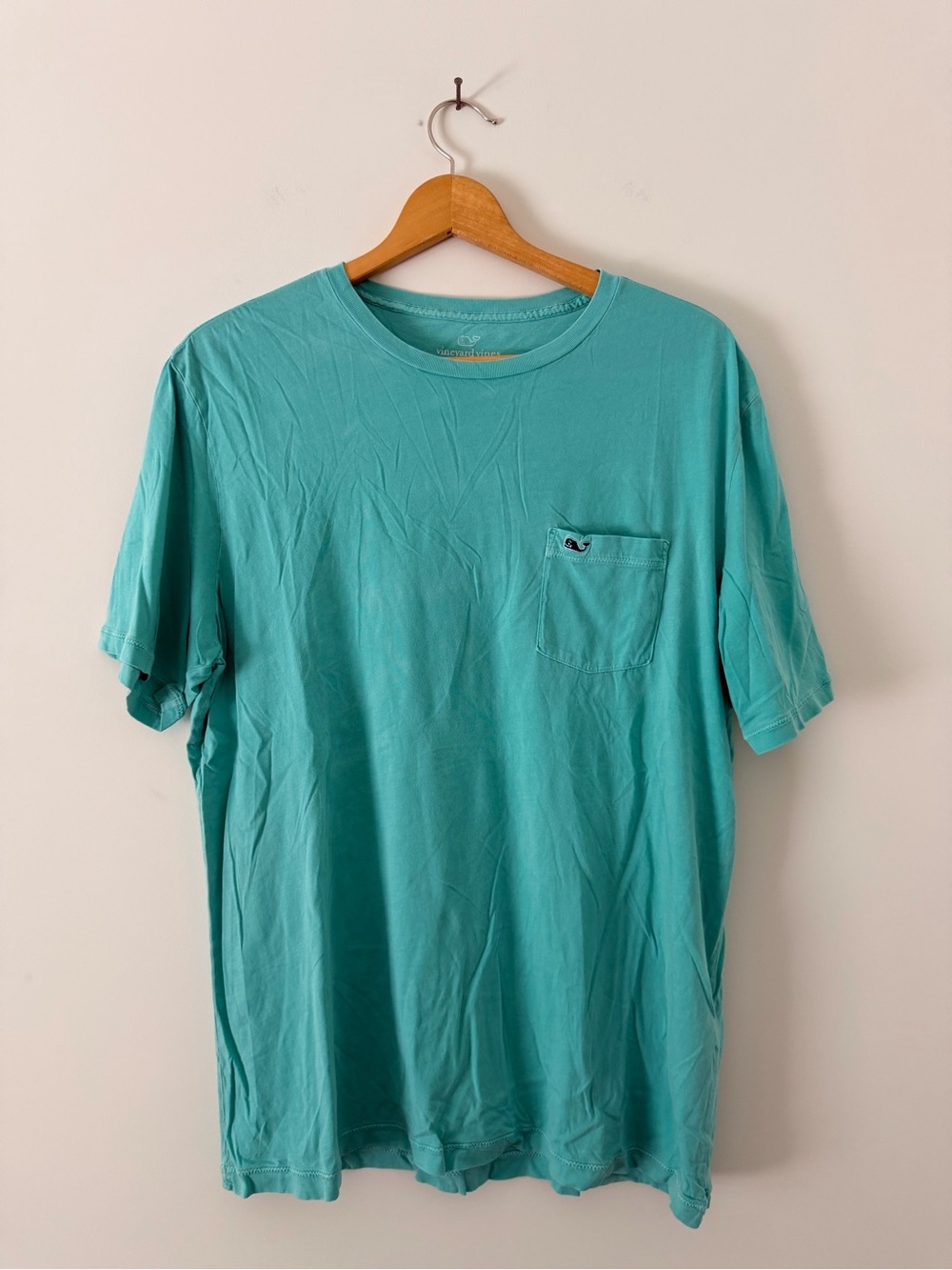Vineyard Vines Teal Short Sleeve Pocket Tee